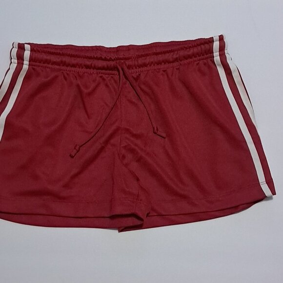 PROSPIRIT Drawstring Hot Red Stretch Running Mini Shorts with Pockets - Picture 3 of 3